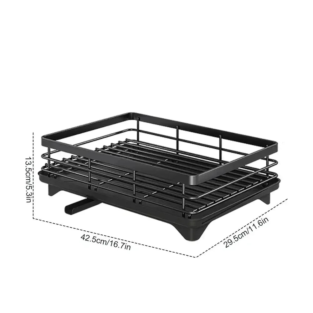 Adjustable Dish Drying Rack - Stainless Steel - Handy House
