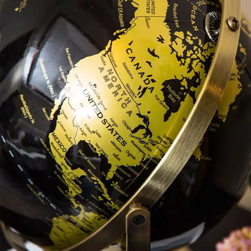 Desktop Retro World Globe Decor - Handy House