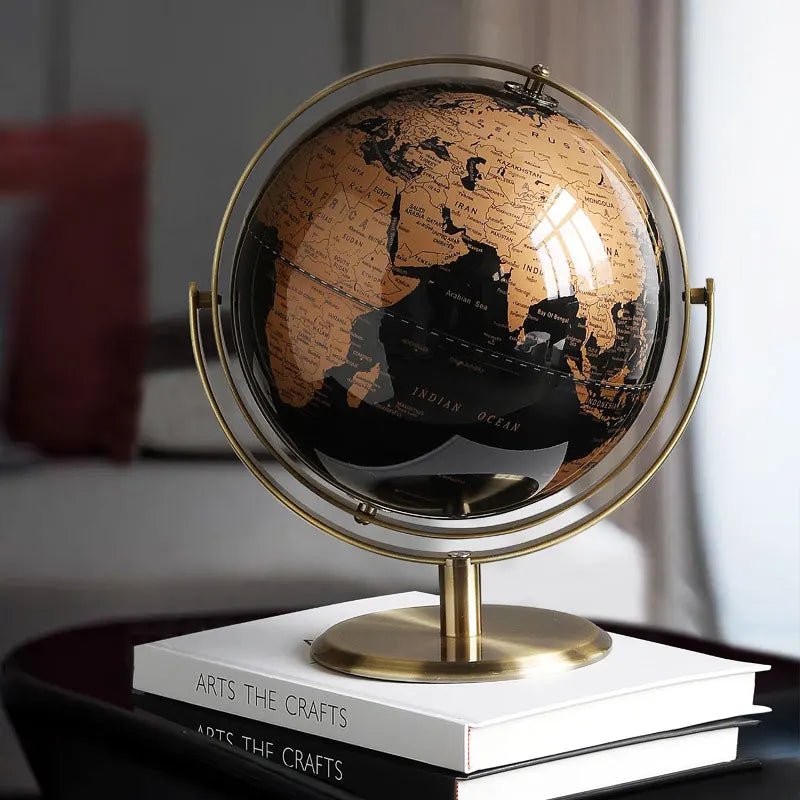 Desktop Retro World Globe Decor - Handy House