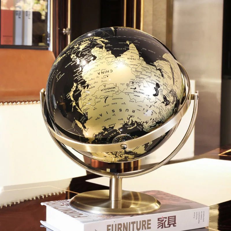 Desktop Retro World Globe Decor - Handy House