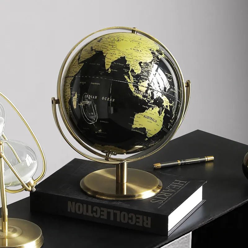 Desktop Retro World Globe Decor - Handy House