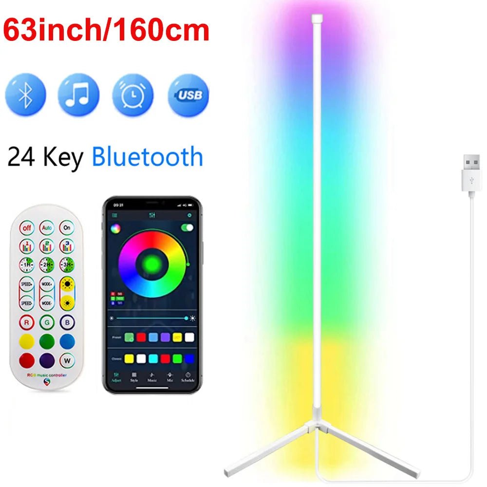 Smart Dimmable Corner Floor Lamp - Handy House