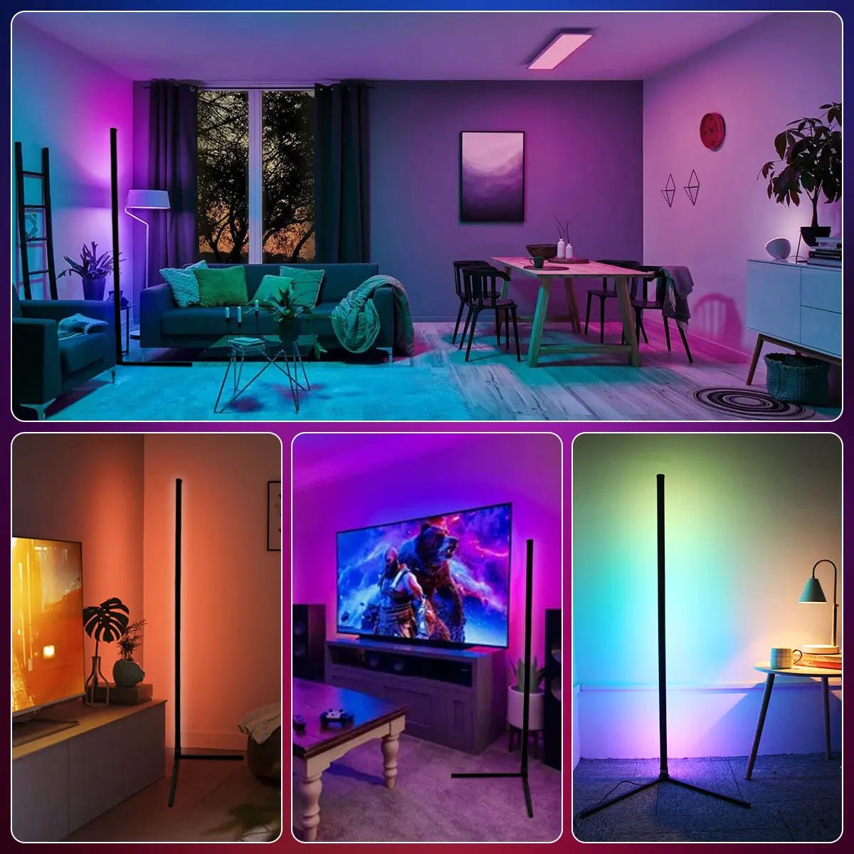 Smart Dimmable Corner Floor Lamp - Handy House