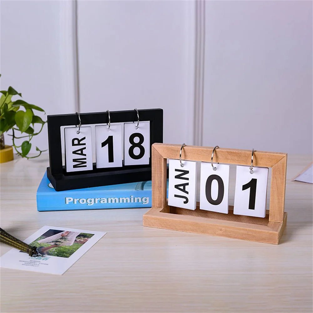 Wooden Flip Calendar - Month and Date - Handy House