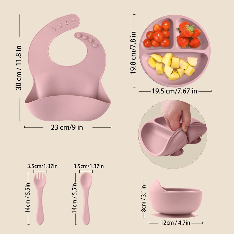5PCS Silicone Tableware For Kids - Handy HouseKitchen Accessories