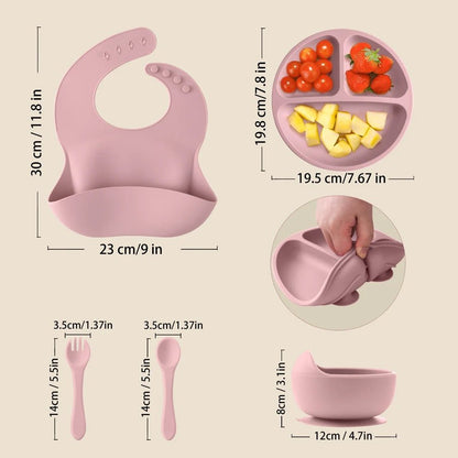 5PCS Silicone Tableware For Kids - Handy HouseKitchen Accessories