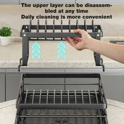 Adjustable Dish Drying Rack - Stainless Steel - Handy House