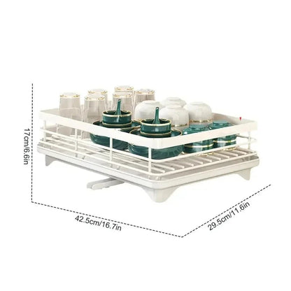 Adjustable Dish Drying Rack - Stainless Steel - Handy House