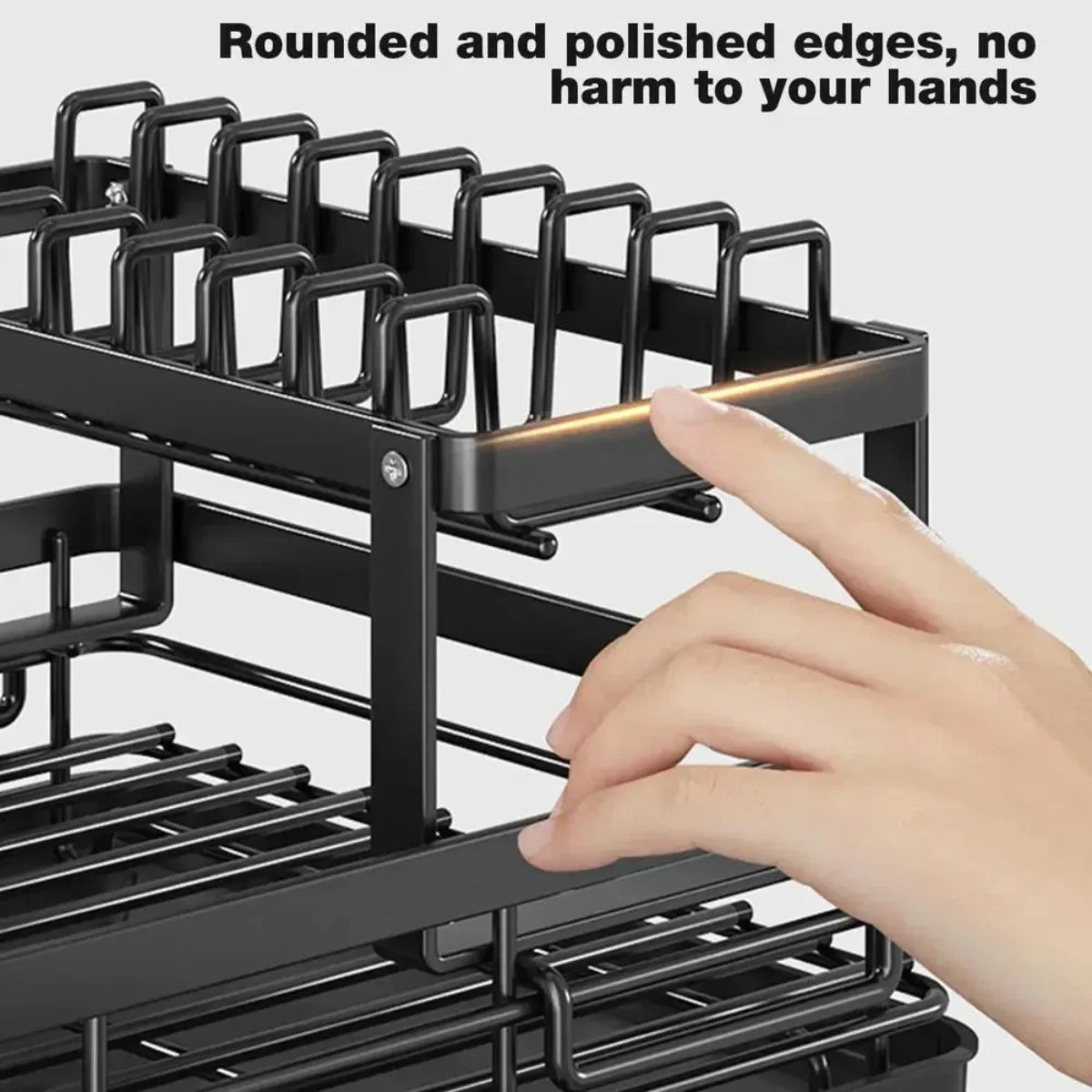 Adjustable Dish Drying Rack - Stainless Steel - Handy House