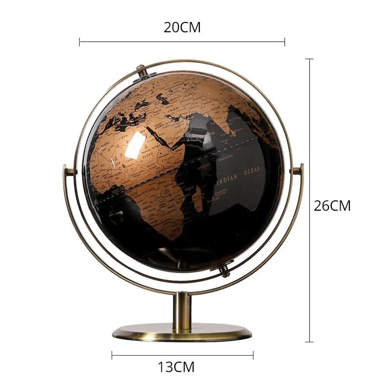 Desktop Retro World Globe Decor - Handy House