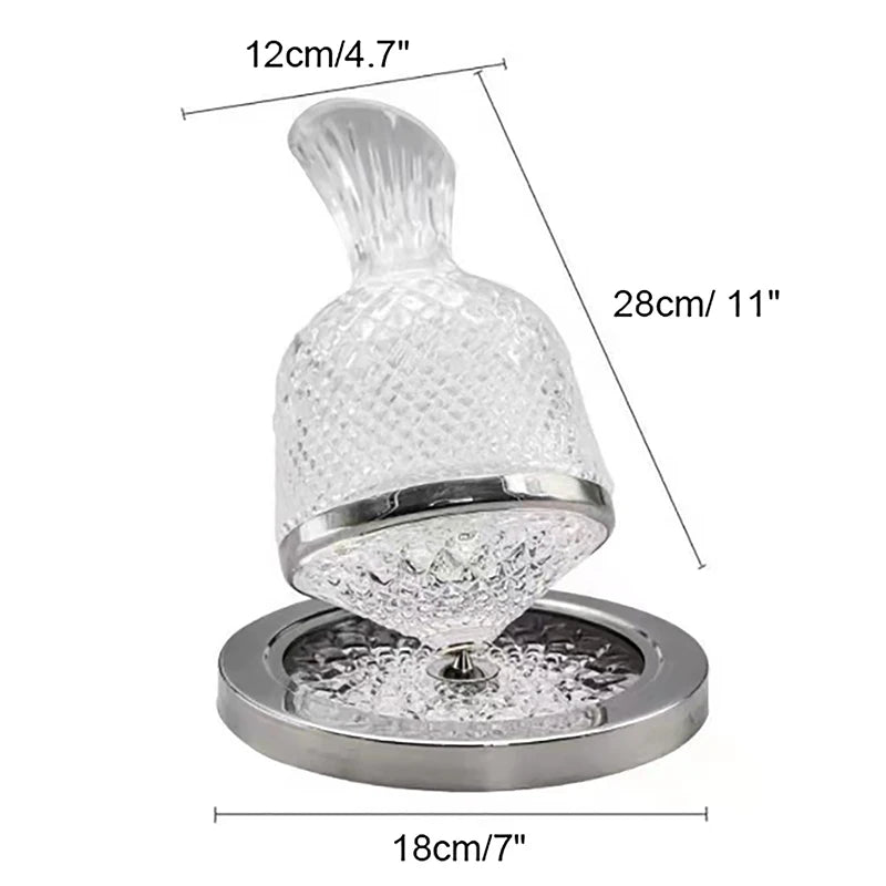 Premium Crystal Rotating Decanter - Handy House