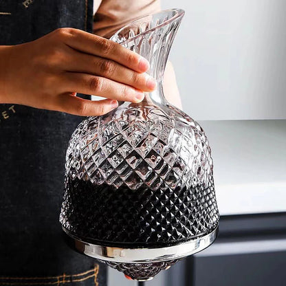 Premium Crystal Rotating Decanter - Handy House