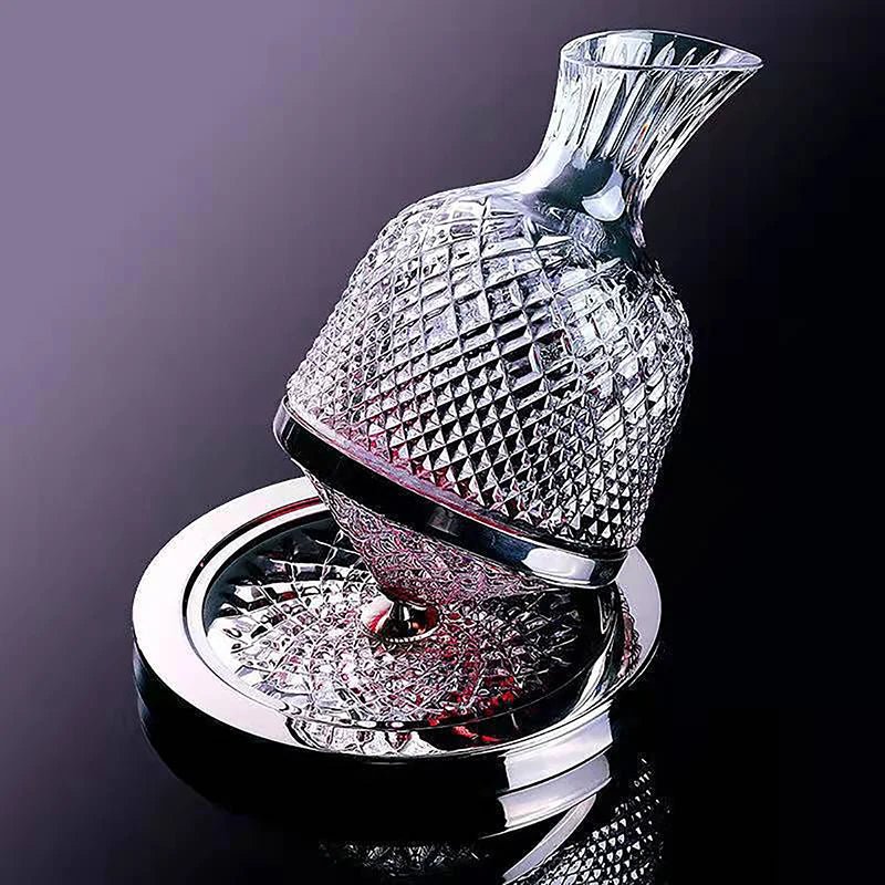 Premium Crystal Rotating Decanter - Handy House