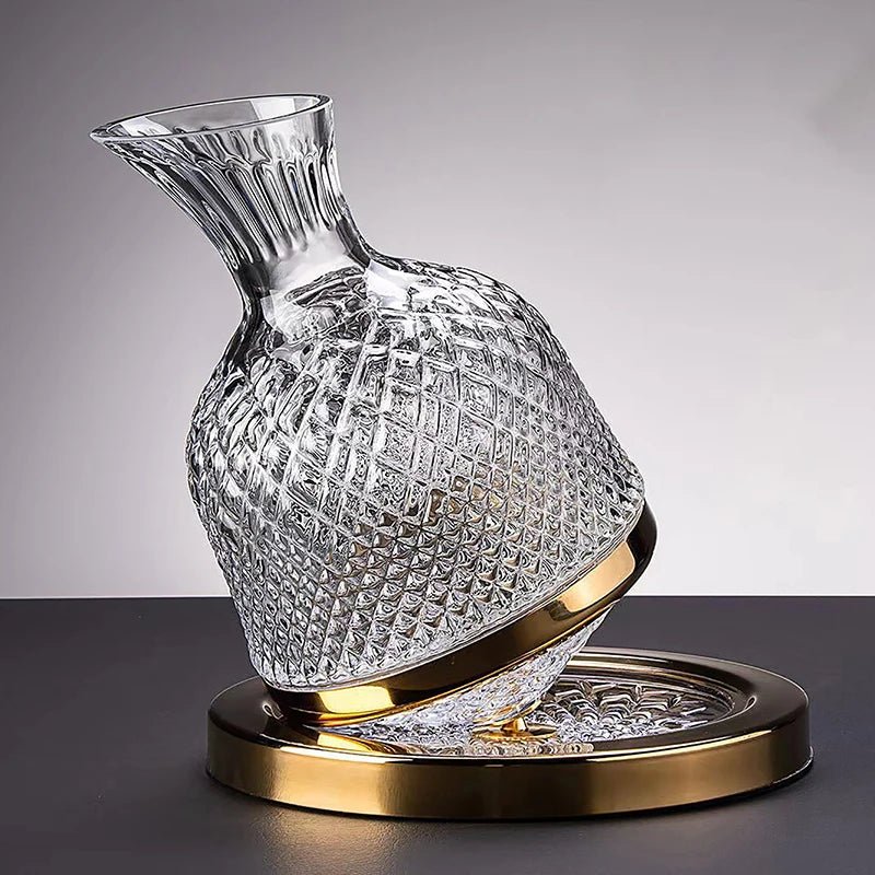 Premium Crystal Rotating Decanter - Handy House
