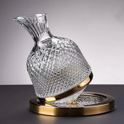 Premium Crystal Rotating Decanter - Handy House