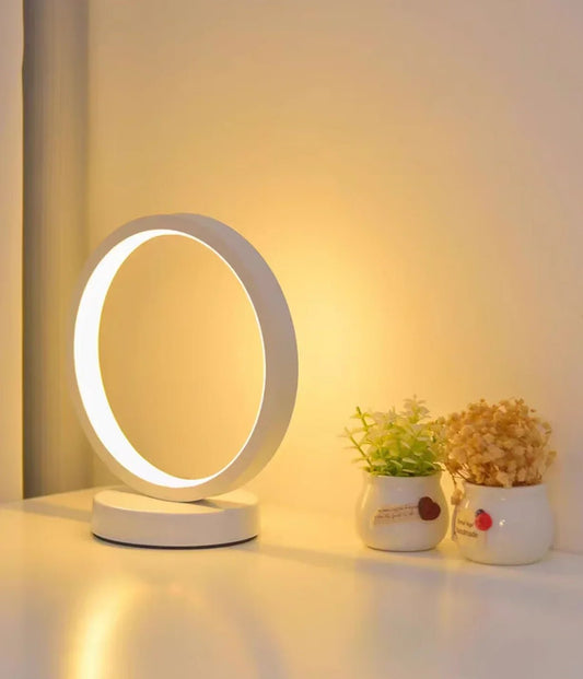 Simplistic LED Circular Ring Table Lamp - Handy House