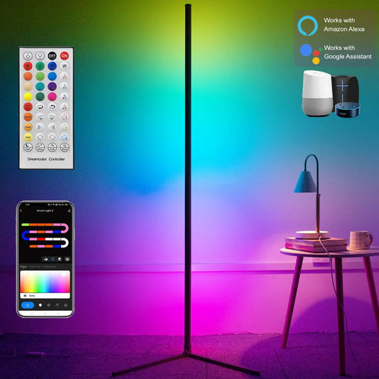 Smart Dimmable Corner Floor Lamp - Handy House