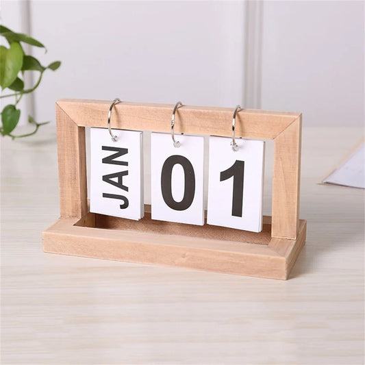 Wooden Flip Calendar - Month and Date - Handy House