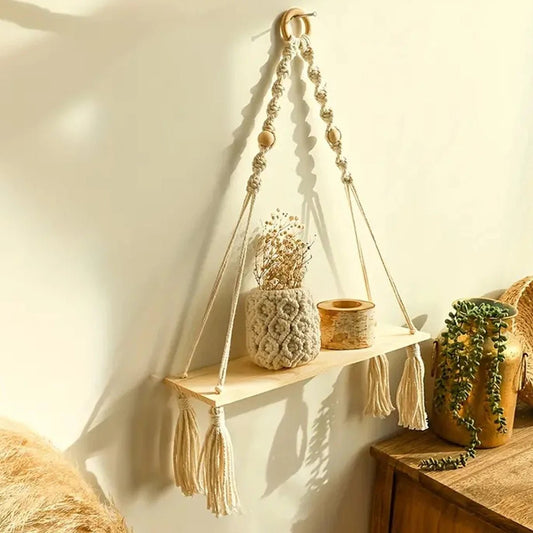 Zen Inspired Hanging Shelf Decoration - Handy House